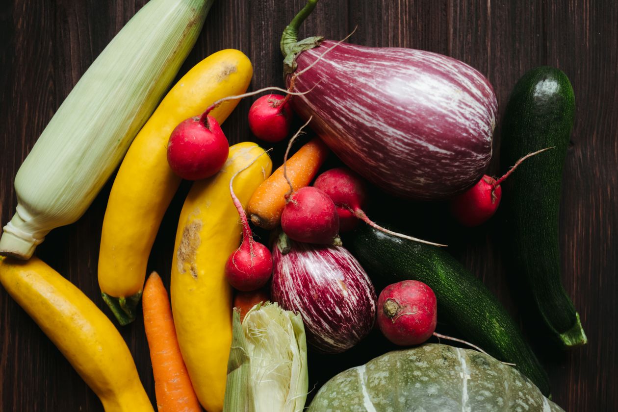 An assortment of fresh vegetables