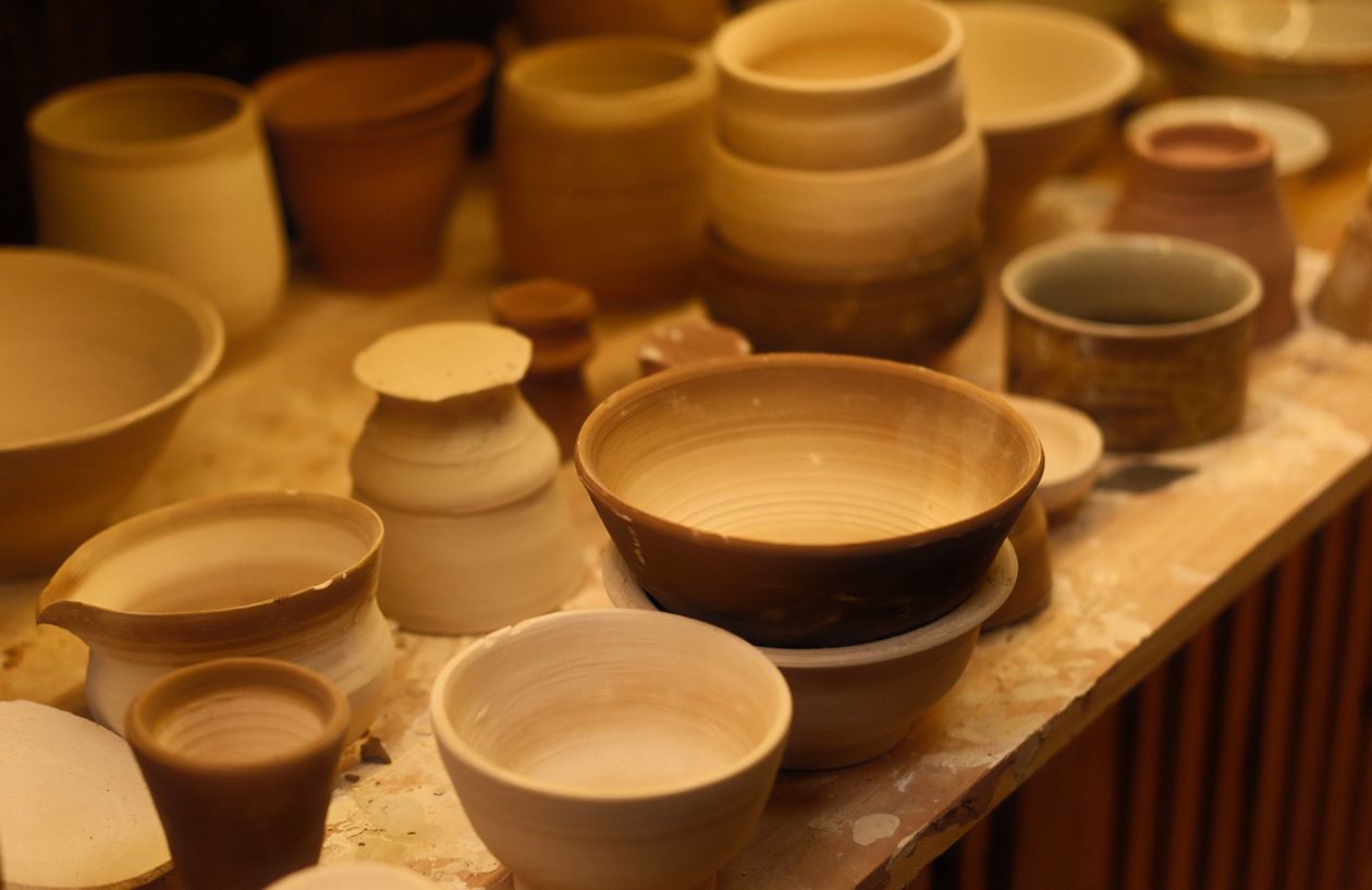 Handcrafted ceramic bowls